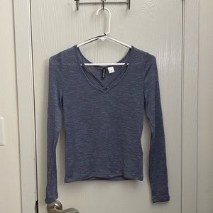 H&M long sleeve cropped top